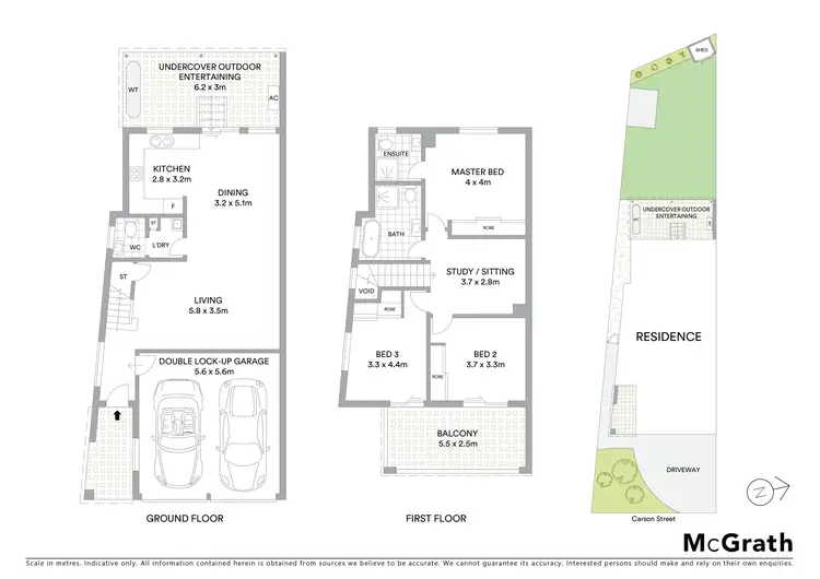 Floorplan of Homely semi-detached listing, 20D Carson Street, Panania NSW 2213
