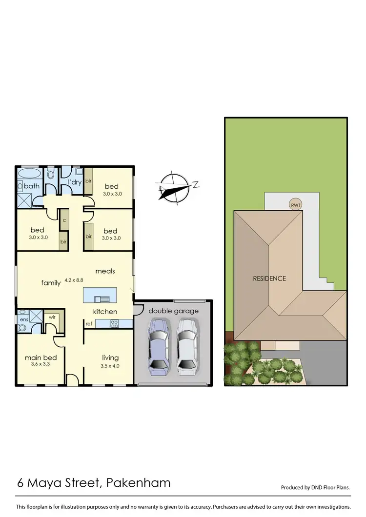 Floorplan of Homely house listing, 6 Maya Street, Pakenham VIC 3810