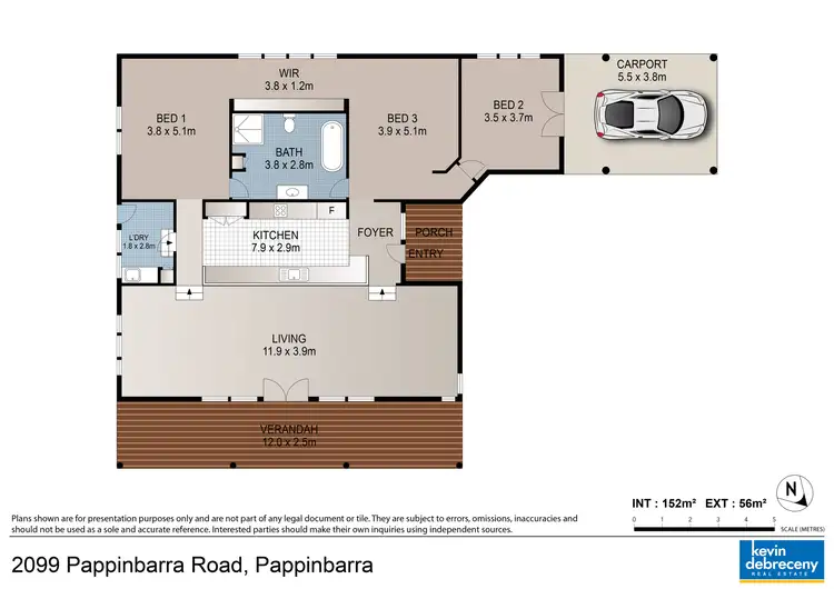 Floorplan of Homely rural property listing, 2099 Pappinbarra Road, Pappinbarra NSW 2446