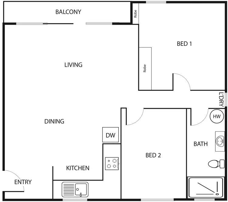 Floorplan of Homely apartment listing, 24/26 'view Court' Springvale Drive, Hawker ACT 2614