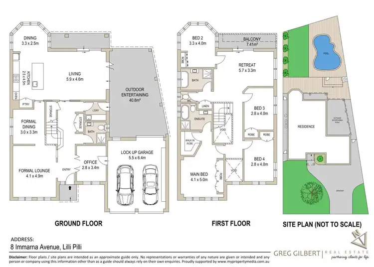 Floorplan of Homely house listing, 8 Immarna Avenue, Lilli Pilli NSW 2229