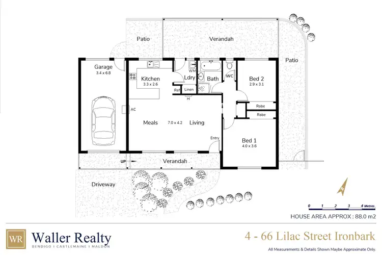 Floorplan of Homely house listing, 4/66 Lilac Street, Ironbark VIC 3550