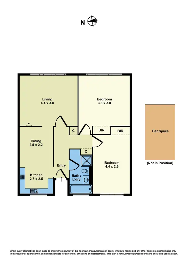 Floorplan of Homely apartment listing, 19/204 Ballarat Road, Footscray VIC 3011