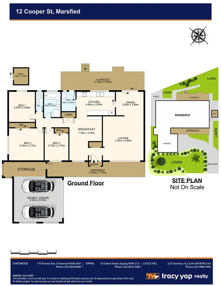Floorplan of Homely house listing, 12 Cooper Street, Marsfield NSW 2122