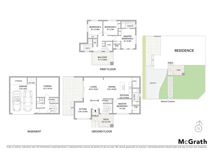 Floorplan of Homely townhouse listing, 1/60 Relowe Crescent, Mont Albert North VIC 3129