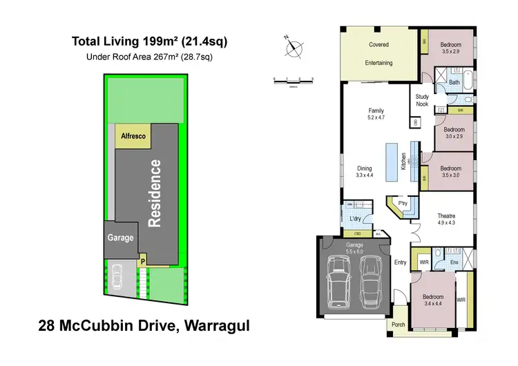 Floorplan of Homely house listing, 28 McCubbin Drive, Warragul VIC 3820