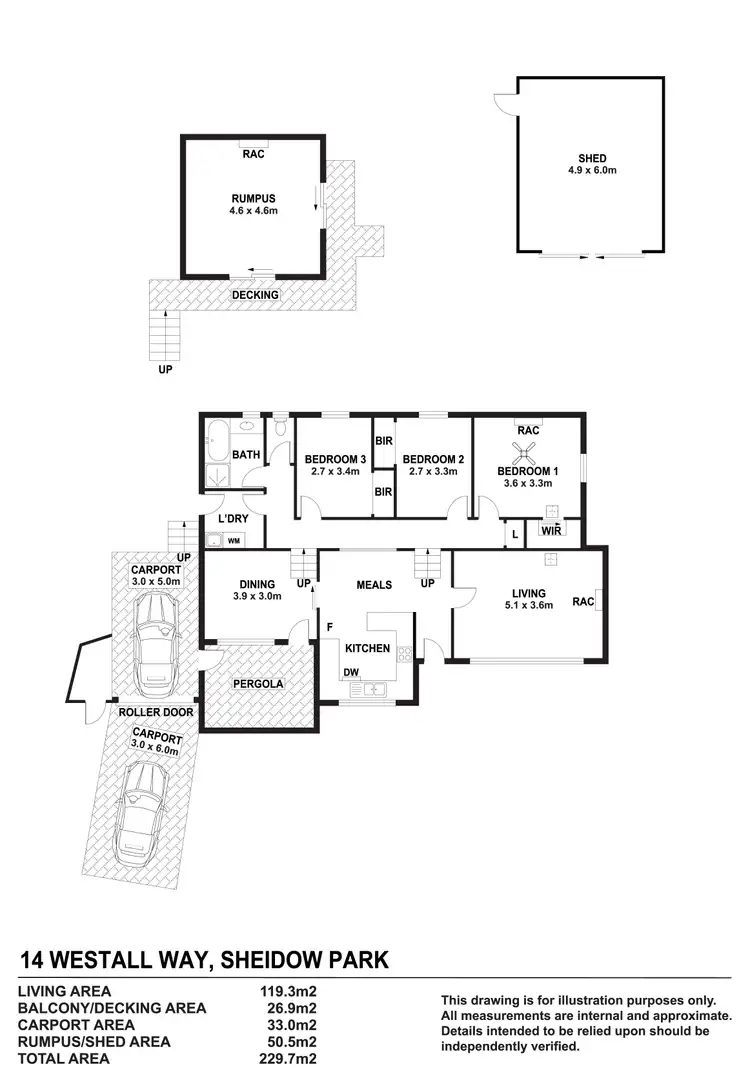 Floorplan of Homely house listing, 14 Westall Way, Sheidow Park SA 5158