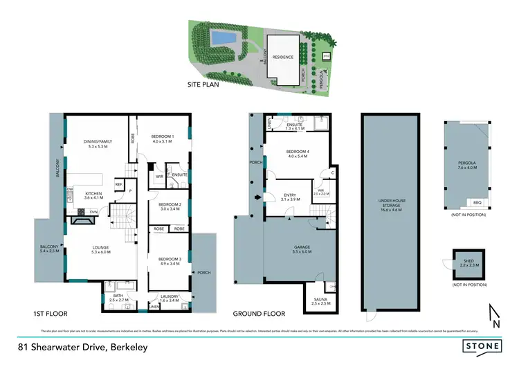 Floorplan of Homely house listing, 81 Shearwater Drive, Berkeley NSW 2506