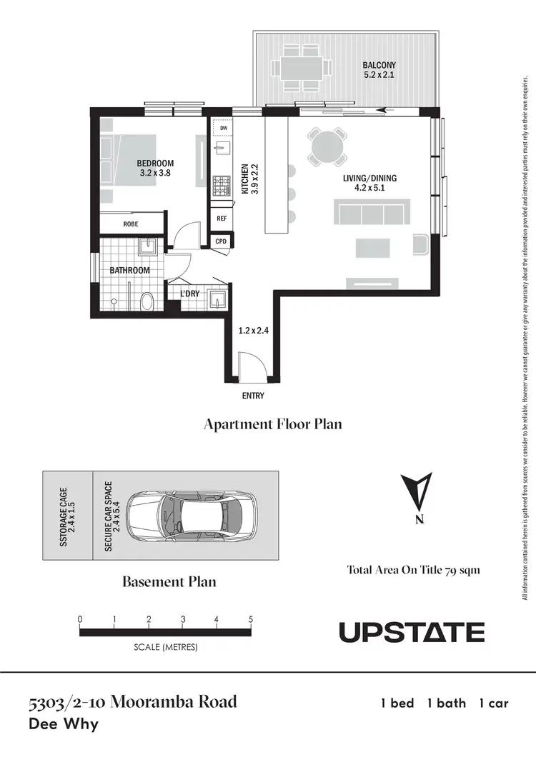 Floorplan of Homely apartment listing, 5303/2-10 Mooramba Road, Dee Why NSW 2099
