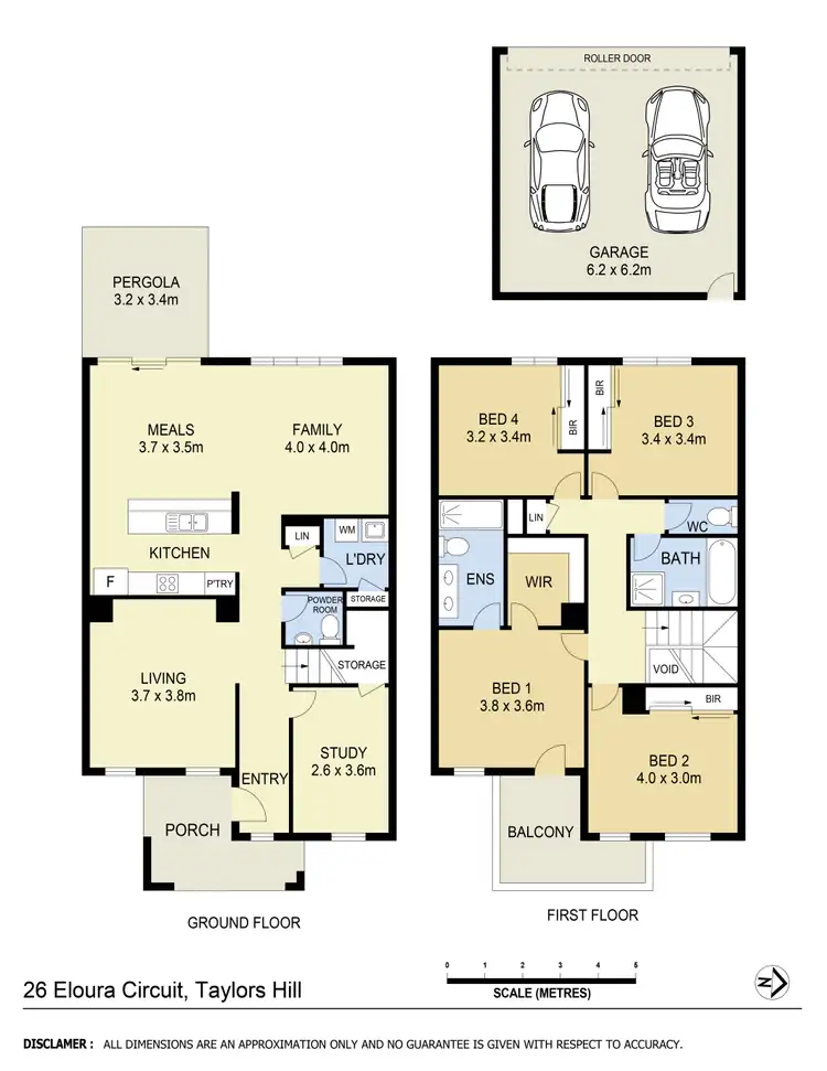 Floorplan of Homely house listing, 26 Eloura Circuit, Taylors Hill VIC 3037