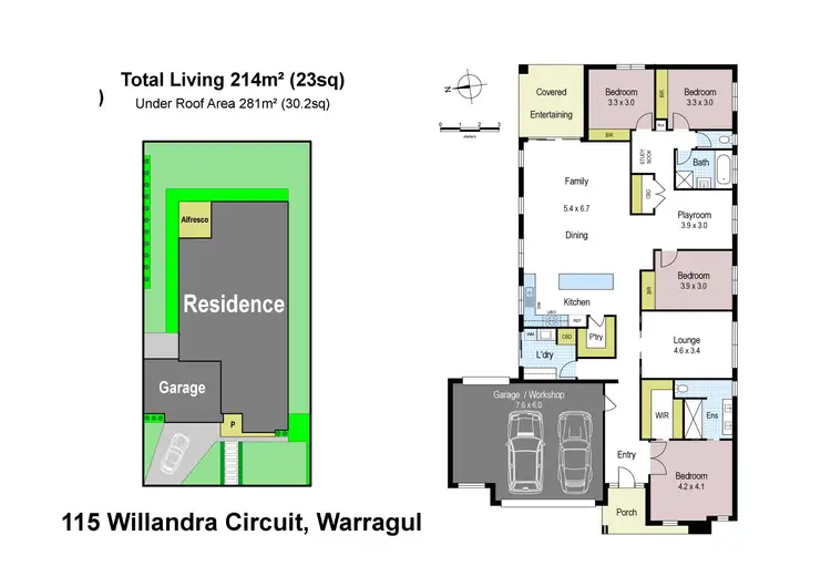 Floorplan of Homely house listing, 115 Willandra Circuit, Warragul VIC 3820