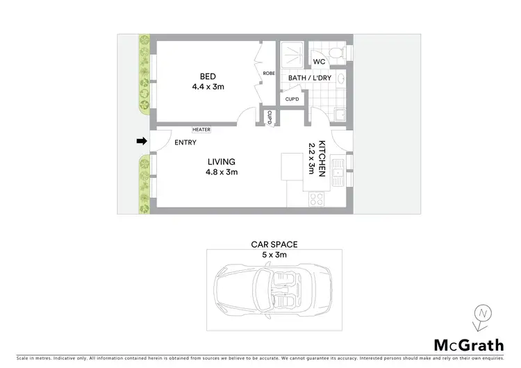 Floorplan of Homely unit listing, 2/3 Lancaster Avenue, Newcomb VIC 3219