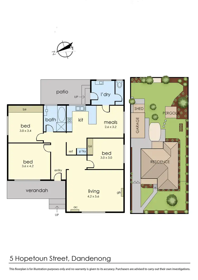 Floorplan of Homely house listing, 5 Hopetoun Street, Dandenong VIC 3175