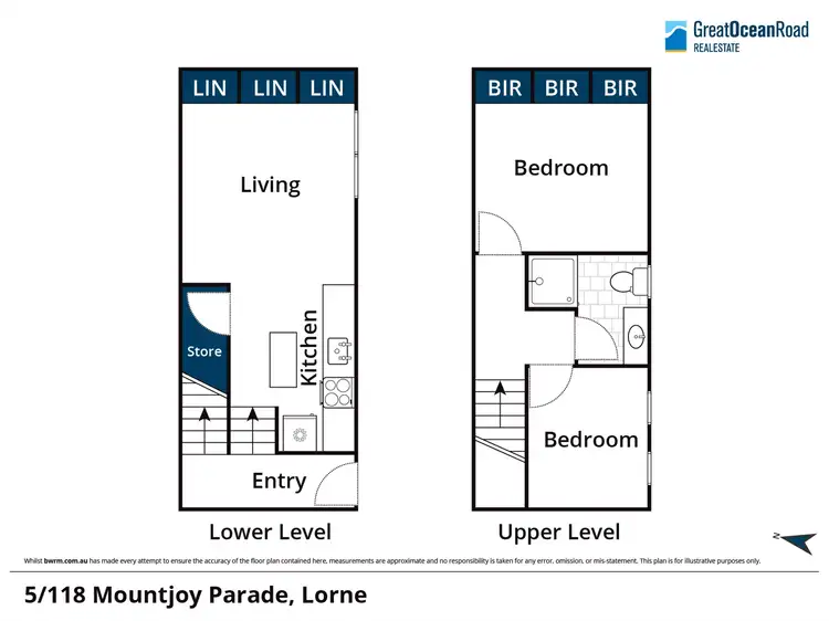 Floorplan of Homely unit listing, 5/118 Mountjoy Parade, Lorne VIC 3232