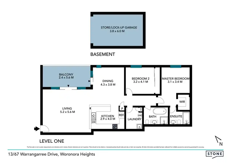Floorplan of Homely unit listing, 13/67 Warrangarree Drive, Woronora Heights NSW 2233