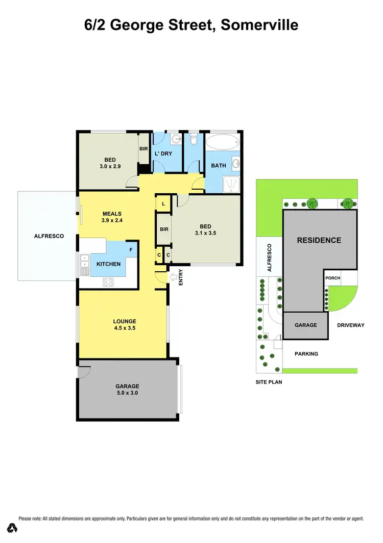 Floorplan of Homely unit listing, 6/2 George Street, Somerville VIC 3912