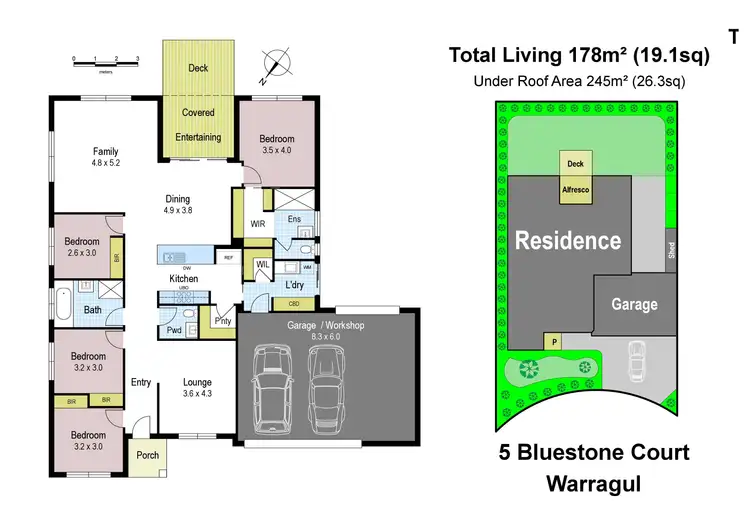 Floorplan of Homely house listing, 5 Bluestone Court, Warragul VIC 3820