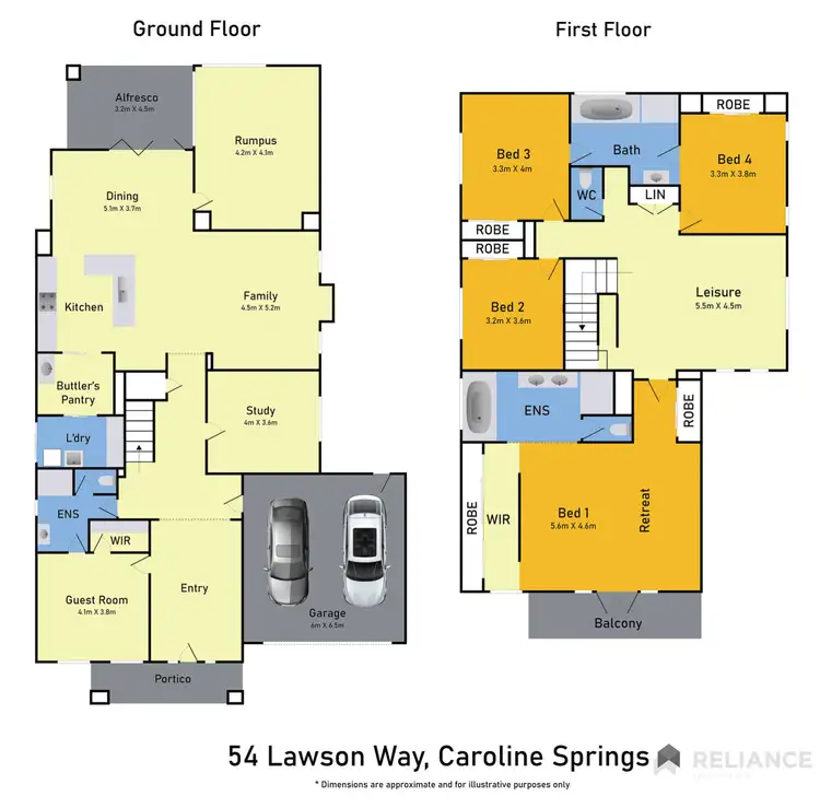 Floorplan of Homely house listing, 54 Lawson Way, Caroline Springs VIC 3023