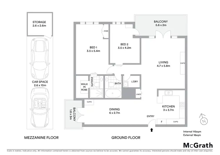 Floorplan of Homely apartment listing, 3/61 Brougham Street, Geelong VIC 3220