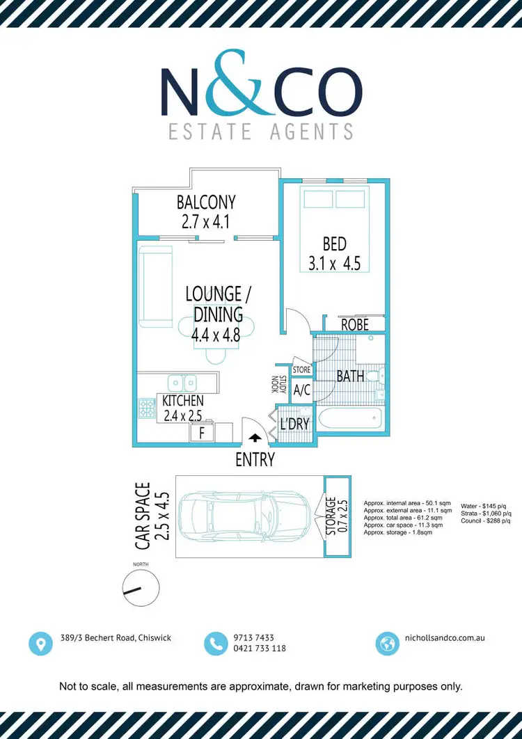 Floorplan of Homely apartment listing, 389/3 Bechert Road, Chiswick NSW 2046