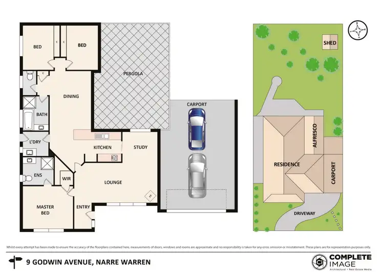 Floorplan of Homely house listing, 9 Godwin Avenue, Narre Warren VIC 3805