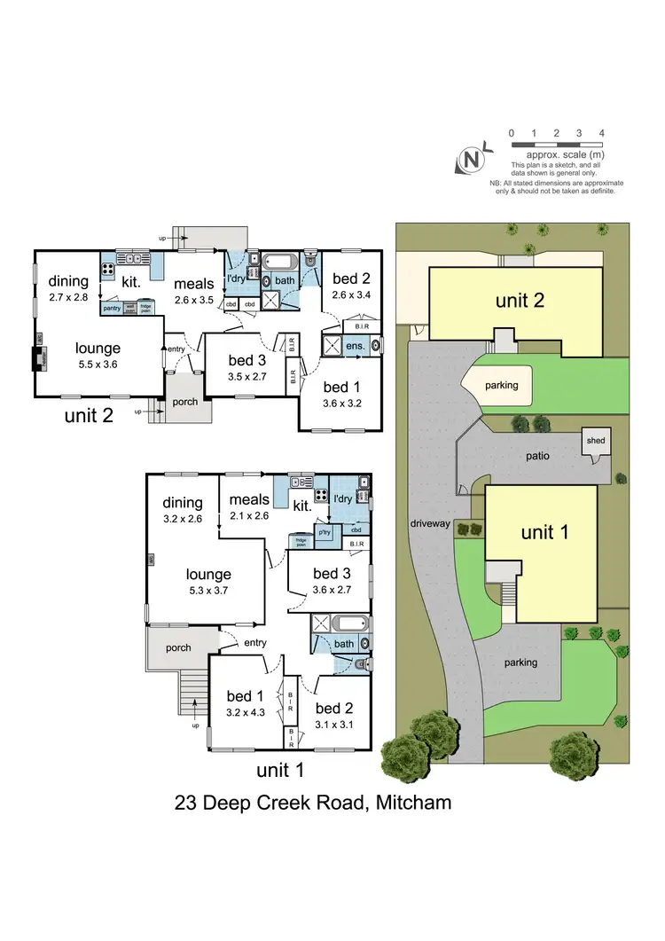 Floorplan of Homely house listing, 1 & 2/23 Deep Creek Road, Mitcham VIC 3132