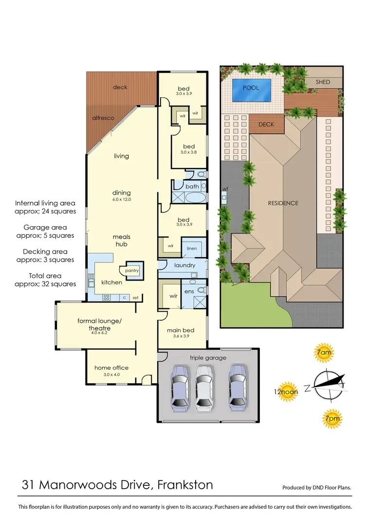 Floorplan of Homely house listing, 31 Manorwoods Drive, Frankston VIC 3199