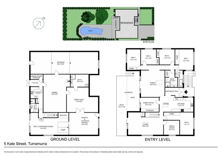 Floorplan of Homely house listing, 5 Kate Street, Turramurra NSW 2074