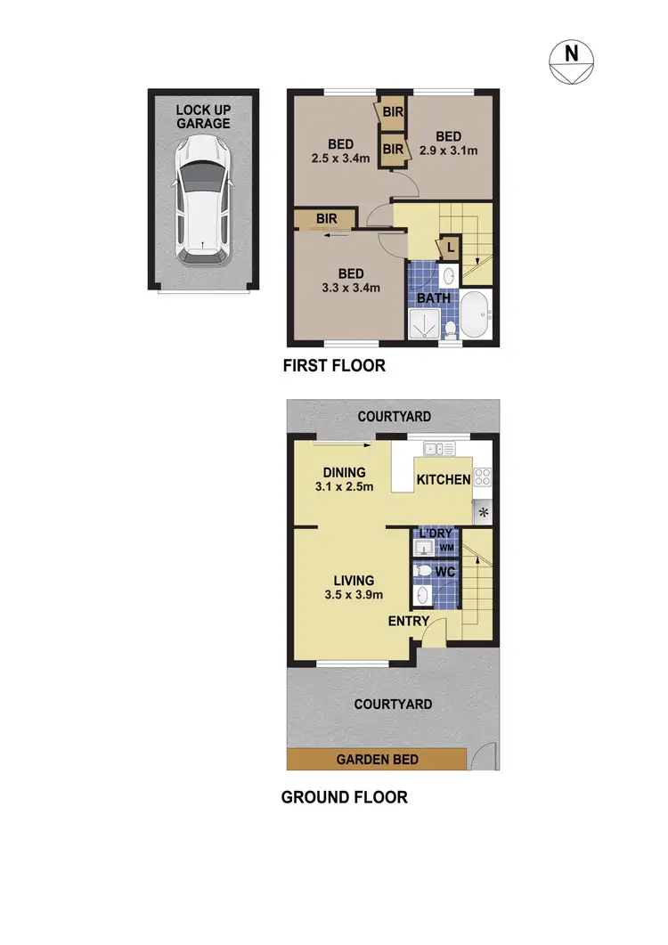 Floorplan of Homely townhouse listing, 2/21 Hargrave Road, Auburn NSW 2144