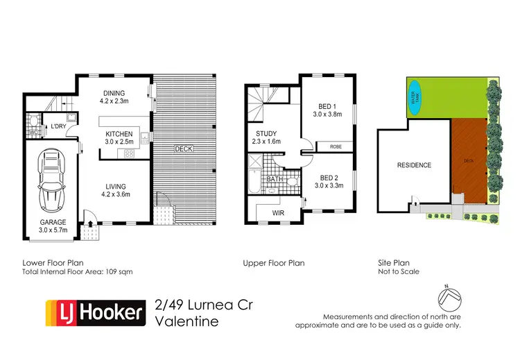 Floorplan of Homely townhouse listing, 2/49 Lurnea Crescent, Valentine NSW 2280