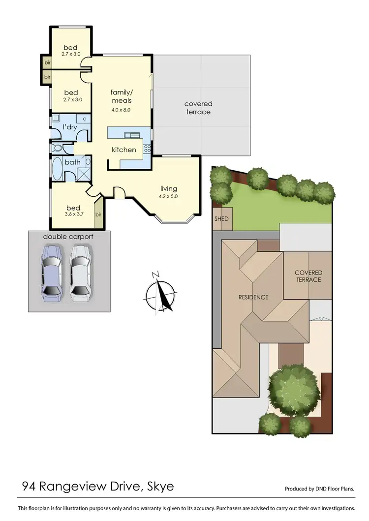 Floorplan of Homely house listing, 94 Rangeview Drive, Skye VIC 3977