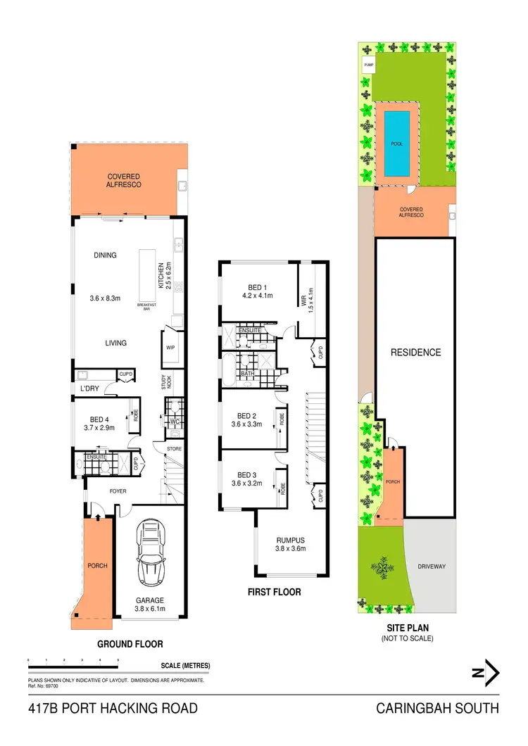 Floorplan of Homely semi-detached listing, 417b Port Hacking Road, Caringbah South NSW 2229