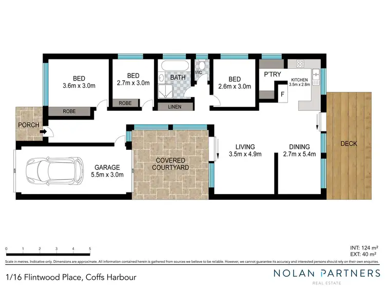 Floorplan of Homely villa listing, 1/16 Flintwood Place, Coffs Harbour NSW 2450