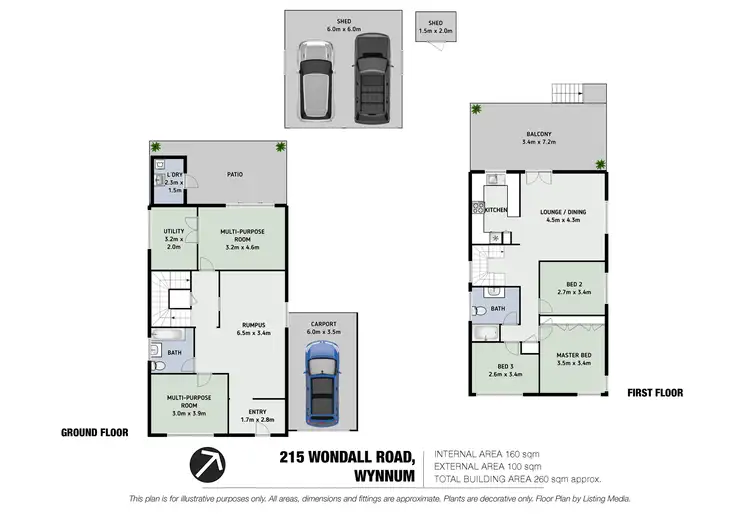 Floorplan of Homely house listing, 215 Wondall Road, Wynnum West QLD 4178