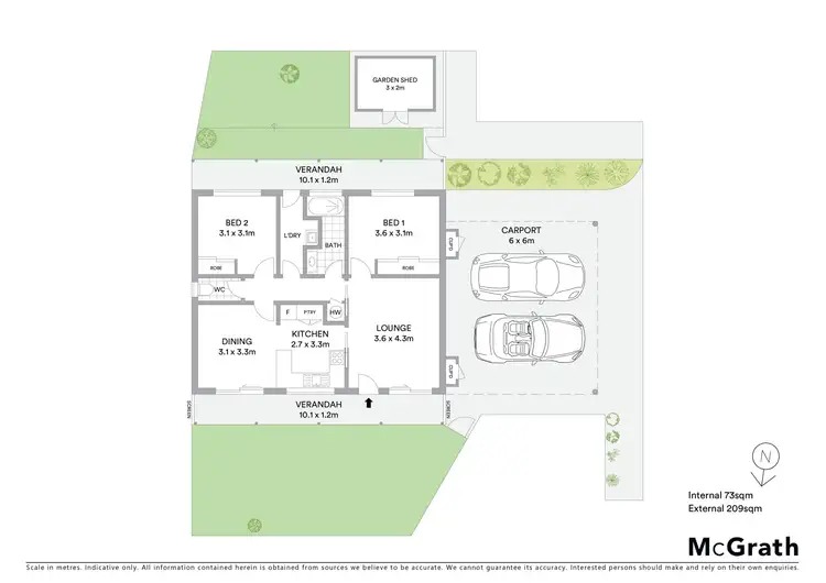 Floorplan of Homely unit listing, 3/10 Roth Court, Mudgee NSW 2850