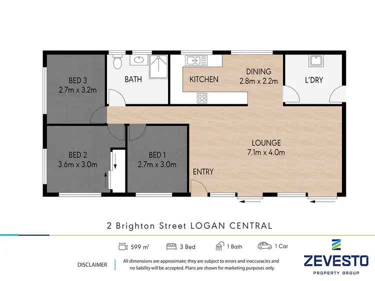 Floorplan of Homely house listing, 2 Brighton Street, Logan Central QLD 4114