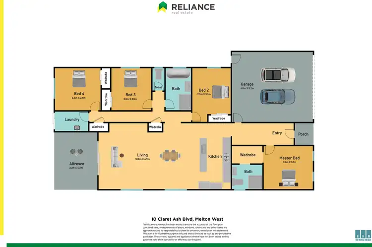 Floorplan of Homely house listing, 10 Claret Ash Boulevard, Harkness VIC 3337