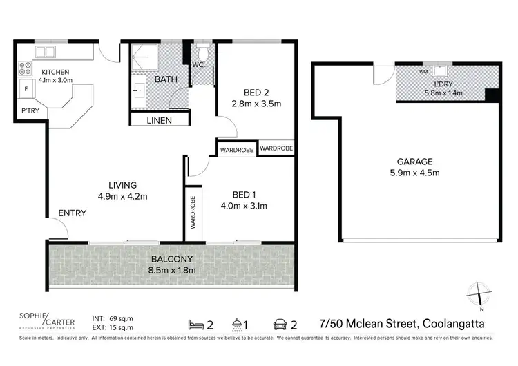 Floorplan of Homely unit listing, 7/50 McLean Street, Coolangatta QLD 4225