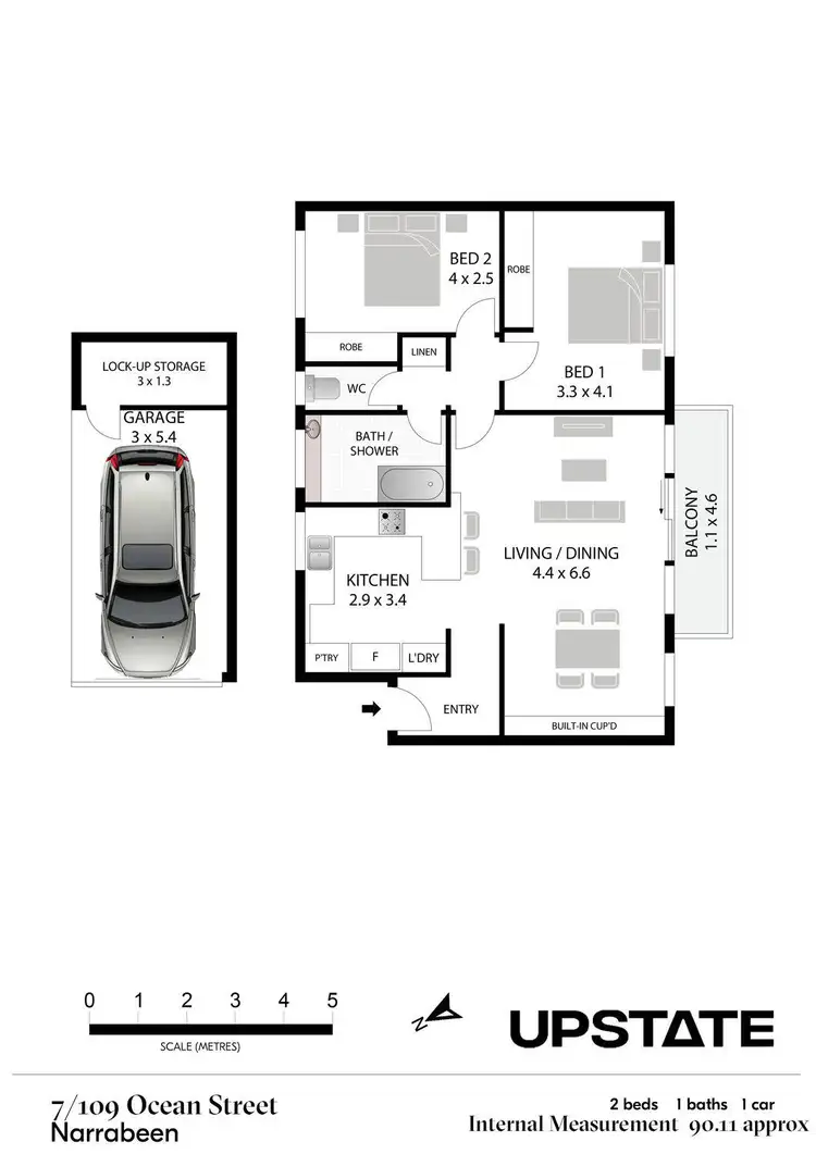 Floorplan of Homely unit listing, 7/109 Ocean Street, Narrabeen NSW 2101