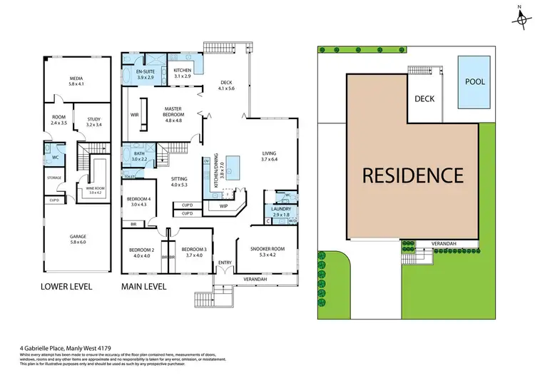 Floorplan of Homely house listing, 4 Gabrielle Place, Manly West QLD 4179