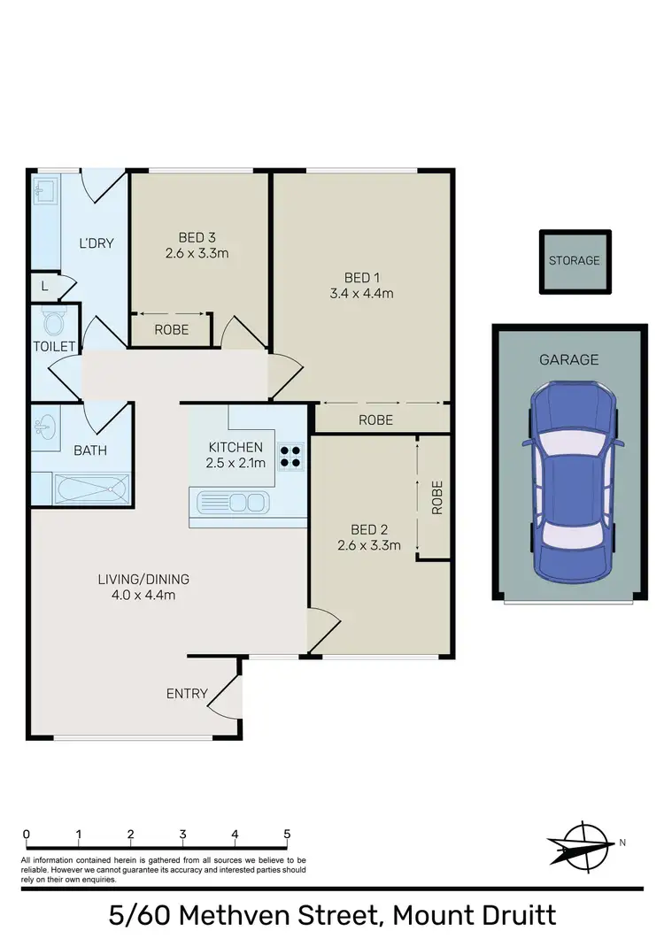 Floorplan of Homely villa listing, 5/60 Methven Street, Mount Druitt NSW 2770
