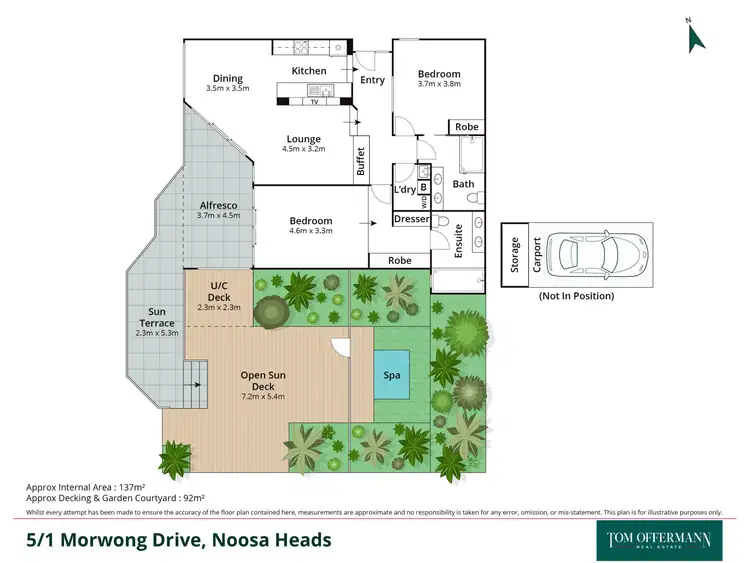 Floorplan of Homely unit listing, 5/1 Morwong Drive, Noosa Heads QLD 4567