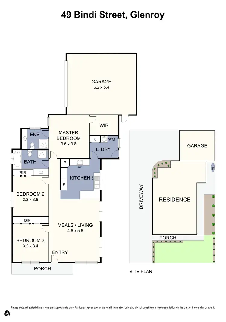 Floorplan of Homely unit listing, 1/49 Bindi Street, Glenroy VIC 3046