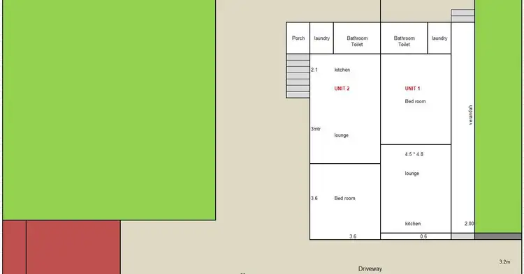 Floorplan of Homely house listing, 1&2/3 Weatherall Street, California Gully VIC 3556