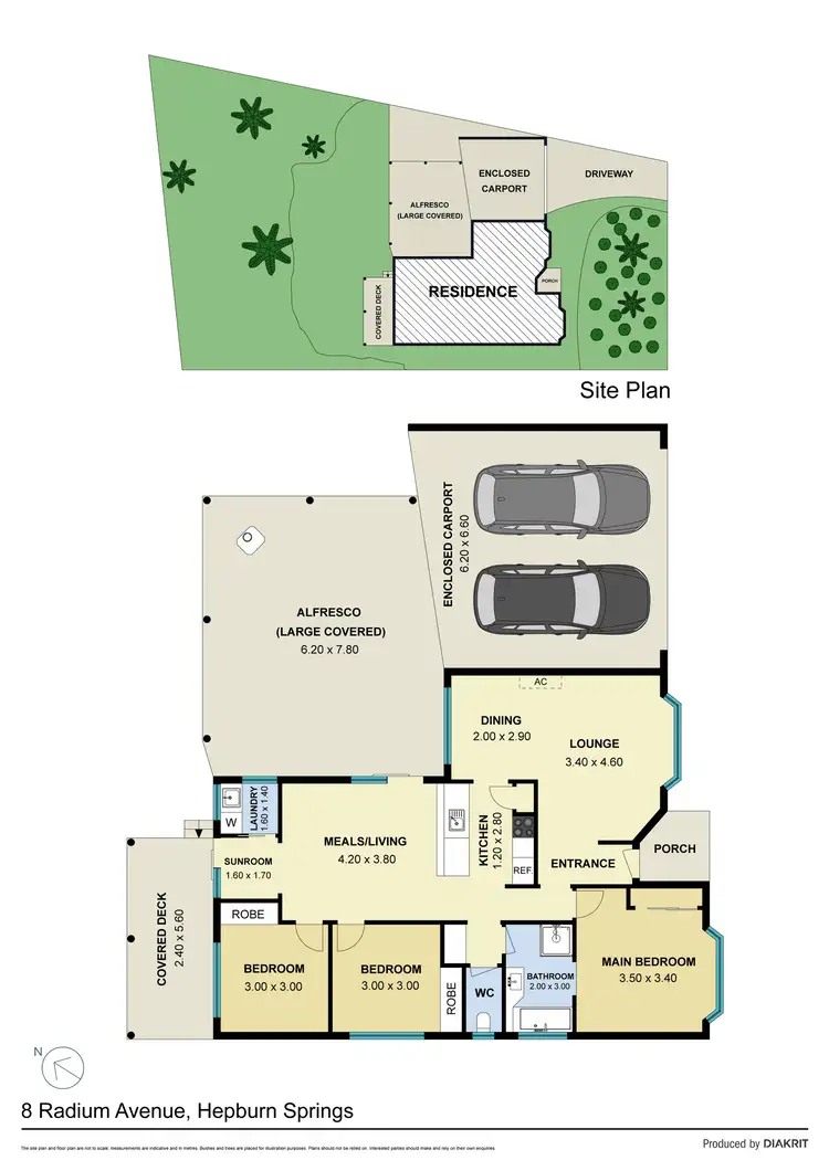 Floorplan of Homely house listing, 8 Radium Avenue, Hepburn Springs VIC 3461