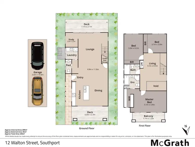 Floorplan of Homely house listing, 2/12 Walton Street, Southport QLD 4215