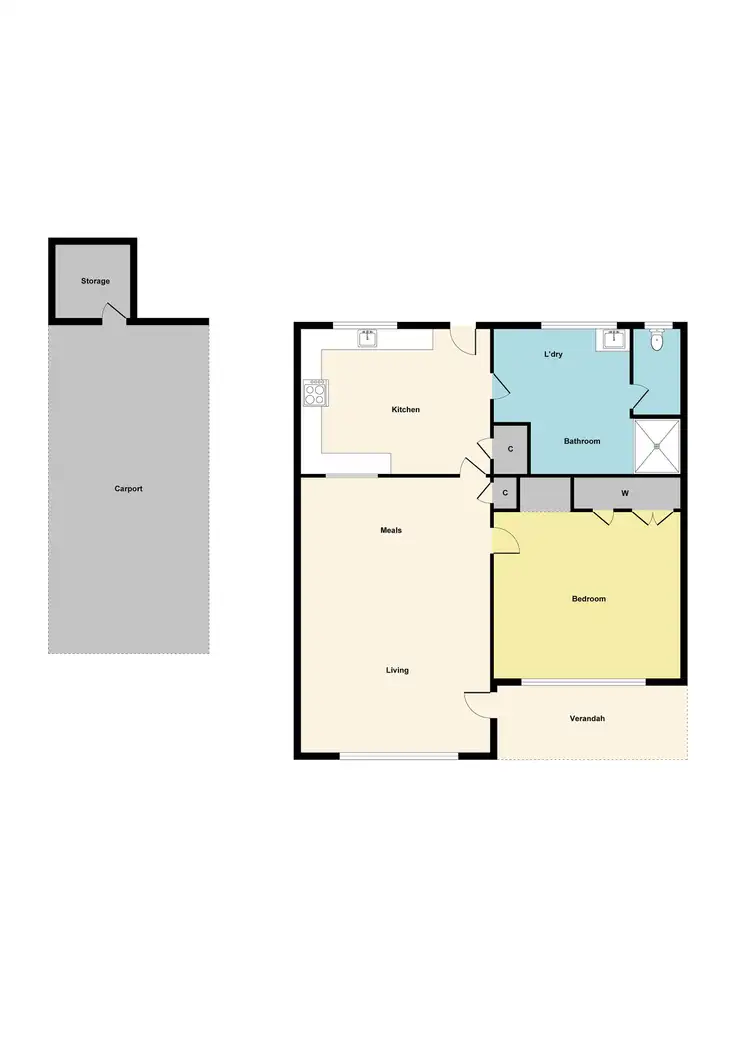 Floorplan of Homely unit listing, 3/12 Lilley Street, Ballarat North VIC 3350