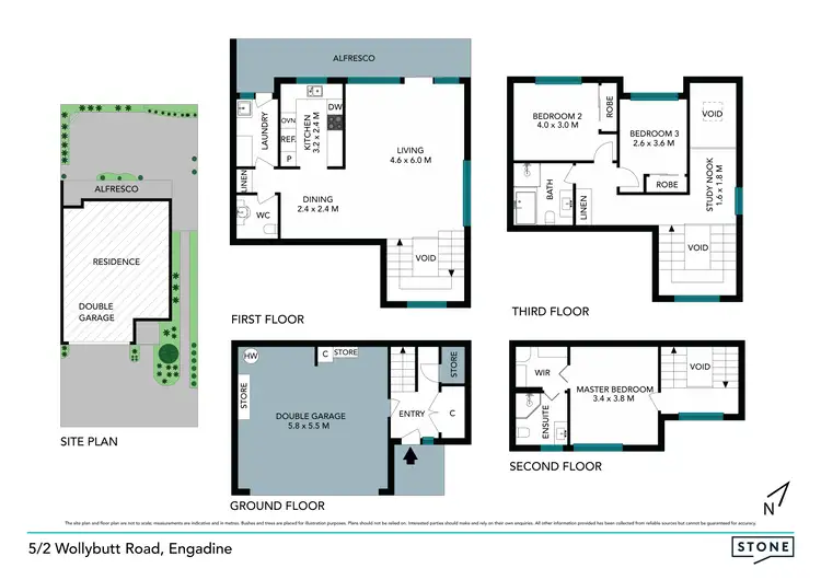 Floorplan of Homely townhouse listing, 5/2 Wollybutt Road, Engadine NSW 2233