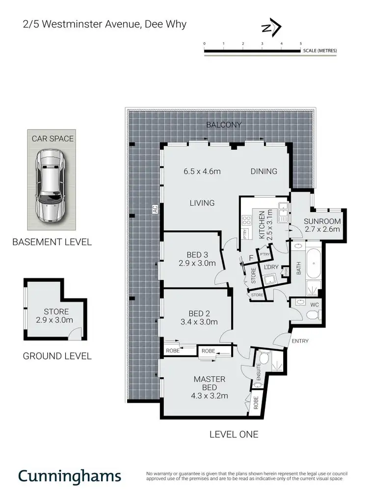 Floorplan of Homely apartment listing, 2/5 Westminster Avenue, Dee Why NSW 2099