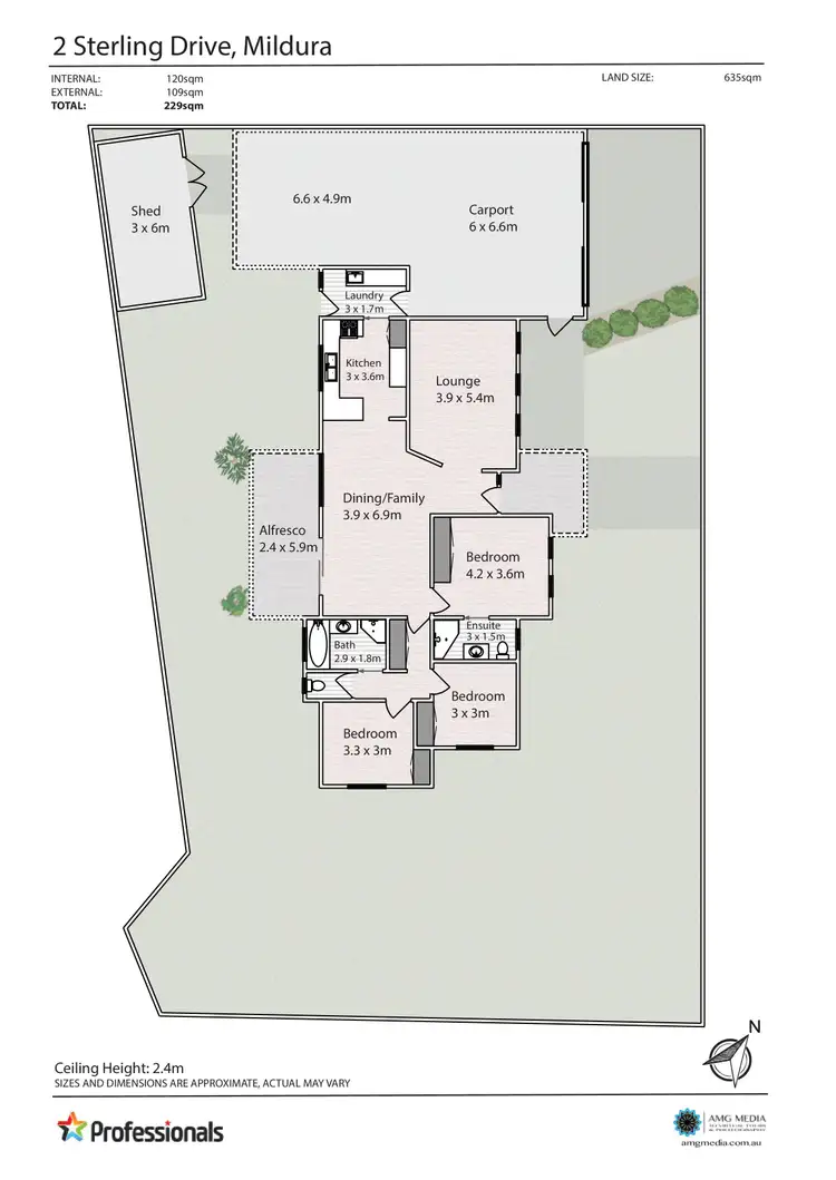 Floorplan of Homely house listing, 2 Sterling Drive, Mildura VIC 3500